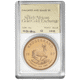 Pre-Owned 1987 South African Krugerrand 1oz Proof Gold Coin - SAGCE Graded 100 - Certificate 93184