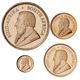 Pre-Owned 2017 South Africa Krugerrand Proof Design Gold 4-Coin Collection