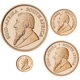 Pre-Owned 2018 South African Krugerrand Proof Design Gold 4-Coin Collection