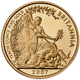 Pre-Owned 2007 UK Britannia 1/10oz Proof Design Gold Coin