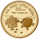 Pre-Owned UK 2021 Mr. Strong and Little Miss Giggle - 50th Anniversary of Mr. Men 1/4oz Proof Gold C