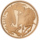 Pre-Owned 2012 UK Quarter Sovereign Proof Gold Coin - Missing Outer Box