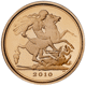 Pre-Owned 2010 UK Quarter Sovereign Proof Gold Coin - Missing Outer Box