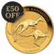 Pre-Owned Australian Kangaroo 1oz Gold Coin - Mixed Dates