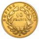 Pre-Owned French Napoleon III Wreath 10 Franc Gold Coin - Mixed Dates