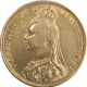 Pre-Owned 1889 London Mint Victoria Jubilee Head Full Sovereign Gold Coin