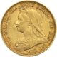 Pre-Owned 1895 Melbourne Mint Victoria 'Veiled Head' Full Sovereign Gold Coin