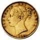 Pre-Owned 1854 London Mint Victoria Young Head Shield Full Sovereign Gold Coin