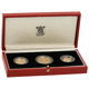 Pre-Owned 1989 UK 500th Anniversary Sovereign Proof Gold 3-Coin Set