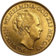 Pre-Owned Netherlands 10 Guilders Gold Coin - Mixed Dates