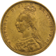 Pre-Owned 1890 Melbourne Mint Victoria Jubilee Head Full Sovereign Gold Coin