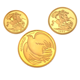 Pre-Owned 1995 UK Double, Full, and Half Sovereign Proof Gold 3-Coin Collection
