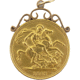 Pre-Owned 1893 UK Double Gold Sovereign in 9ct Mount