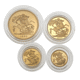 Pre-Owned 1980 UK Sovereign Proof Gold 4-Coin Set