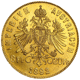 Pre-Owned 1892 Austrian 20 Franc 8 Florins Gold Coin
