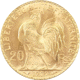 Pre-Owned 1909 French 20 Franc 'Rooster' Gold Coin