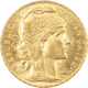 Pre-Owned 1910 French 20 Franc 'Rooster' Gold Coin