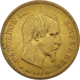 Pre-Owned 1856 French Napoleon III Wreath 10 Franc Gold Coin