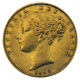 Pre-Owned 1843 London Mint Victorian 'Shield' Full Sovereign Gold Coin