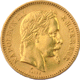 Pre-Owned 1861 French 20 Franc Napoleon III Gold Coin