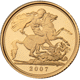 Pre-Owned 2007 UK Half Sovereign Proof Gold Coin