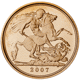 Pre-Owned 2007 UK Half Sovereign Proof Gold Coin
