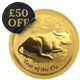 Pre-Owned 2009 Australian Lunar Ox 1oz Gold Coin