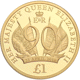 Pre-Owned 2016 Jersey Queen's 90th Birthday £1 Gold Proof Coin
