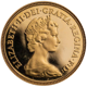 Pre-Owned 1980 UK Half Sovereign Proof Design Gold Coin