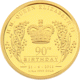 Pre-Owned 2016 Australia Queen Elizabeth II 90th Birthday 1/4oz Proof Gold Coin