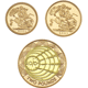 Pre-Owned 2001 UK Proof Full Sovereign 3 Gold Coin Set