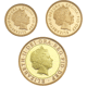Pre-Owned 2001 UK Proof Full Sovereign 3 Gold Coin Set