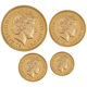 Pre-Owned 2007 UK Sovereign Proof Gold 4-Coin Collection