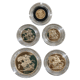 Pre-Owned 2011 UK Quintuple, Double, Full, Half And Quarter Gold Proof Sovereign Five Coin Set