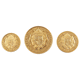 1989 UK 500th Anniversary Proof Half, Full, & Double Sovereign Gold 3-Coin Set