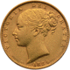 UK Full Sovereign Gold Coin - Victoria Young Head Shield 1838 -1887