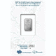 Pre-Owned PAMP Suisse Fortuna 1g Palladium Bar - Certificated