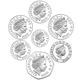 Pre-Owned 2008 UK Royal Shield of Arms Platinum Proof 7-Coin Collection - VAT Free