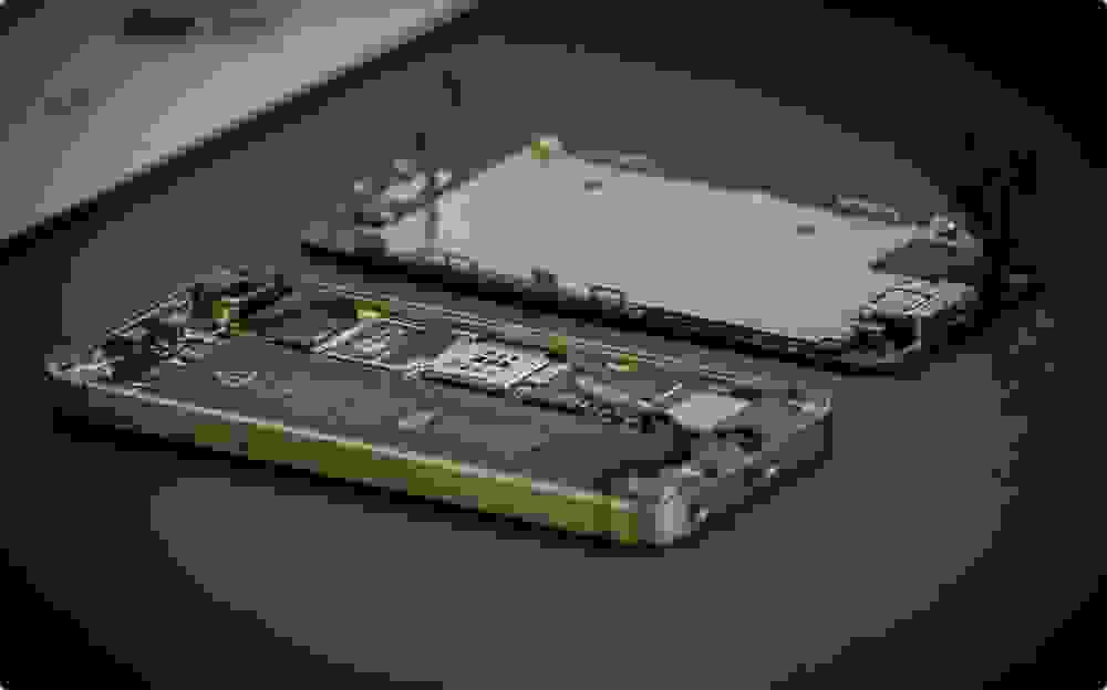 A photo of the inside of an iPhone